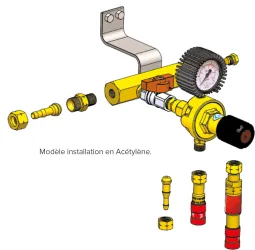 Distribution murale de seconde détente