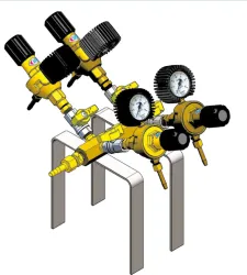 Distribution sur pieds de seconde détente